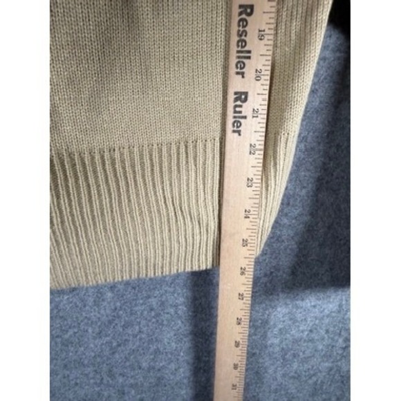 Downeast Women's Size Small Puff Sleeve Crew Neck Knit Sweater Beige - Picture 6 of 8